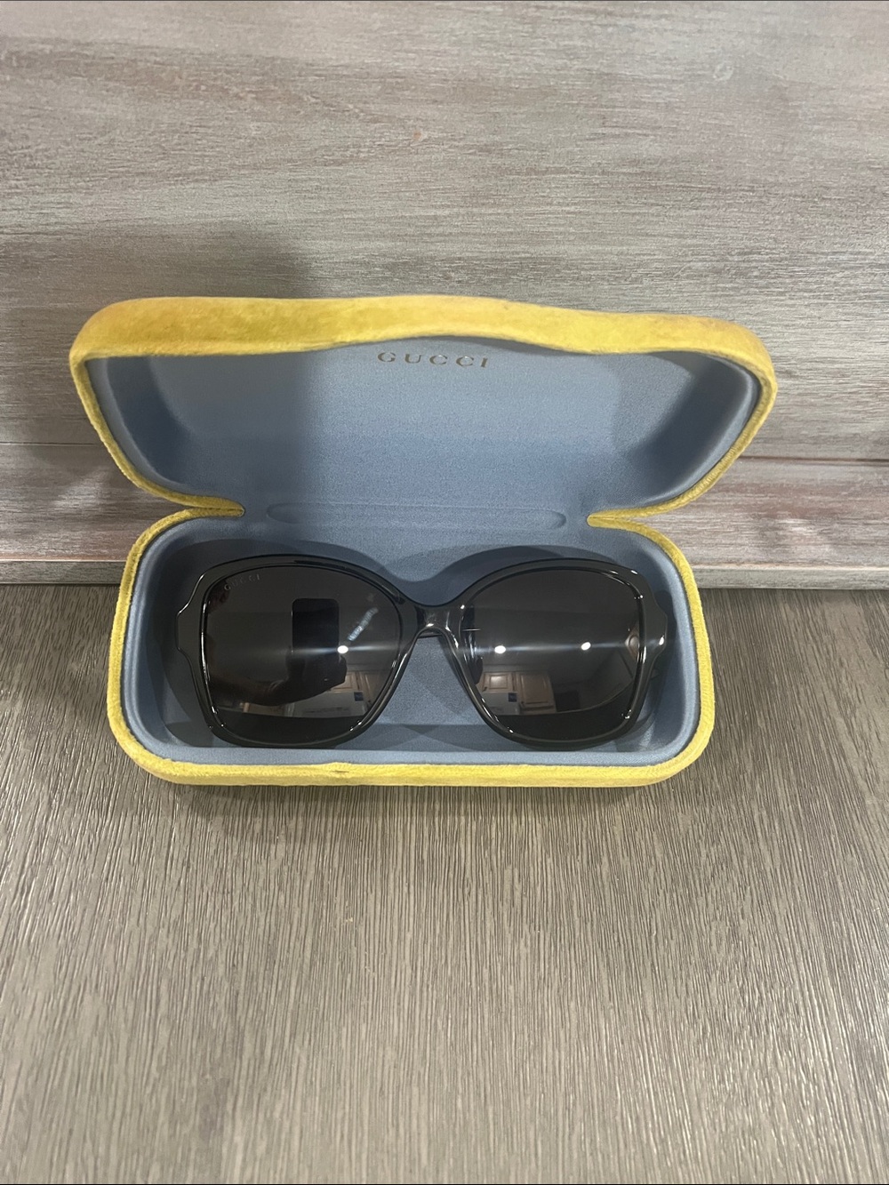 Gucci Black Gradient Lens Women's Sunglasses